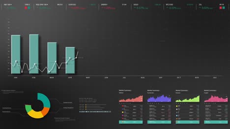 business infographic screen mock up presentation