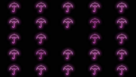 Pink-umbrella-pattern-with-led-light-in-club-style