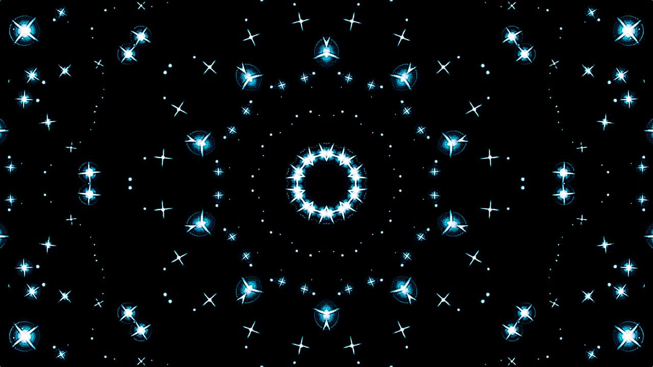 abstract caleidoscopio brillante hermosa línea roja azul movimiento suave con movimiento de luz brillante