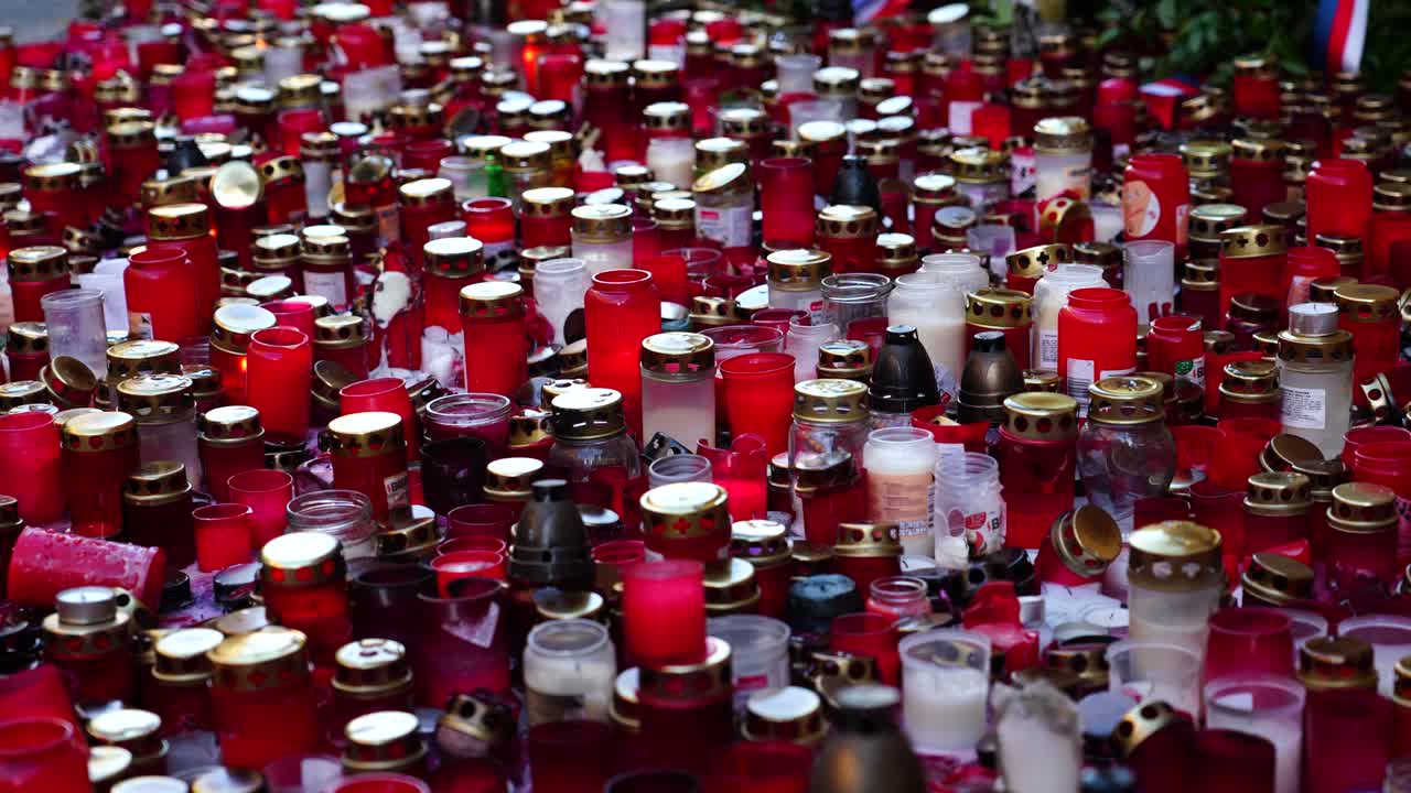 Candles from International Students&rsquo; Day, Student Revolutions, Czechia