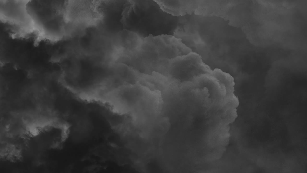 view of Severe Thunderstorm Clouds At Night