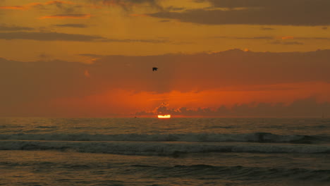 sunset over the ocean