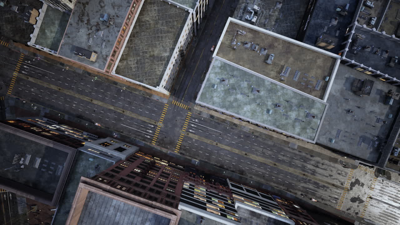 밤 에 도시 풍경 - 공중 에서 볼 수 있는 모습