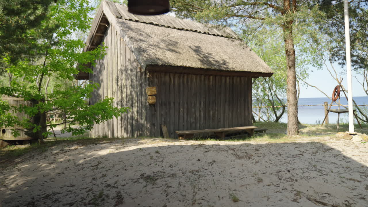 Old fisherman village by the Baltic sea