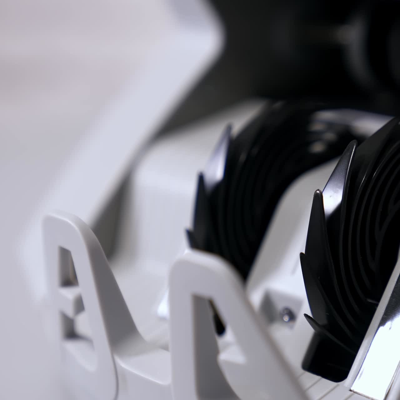 Modern banking activity. Euro banknotes while being counted. Hand of a cashier taking money from counter machine. Close-up