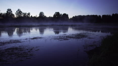 misty river sunrise