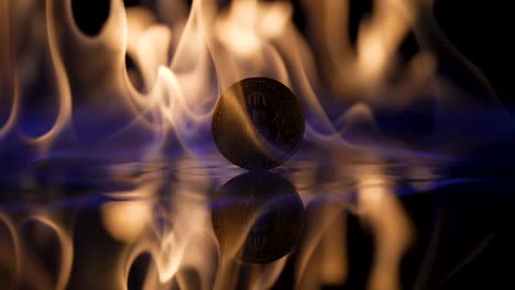 bitcoin ardiendo en llamas