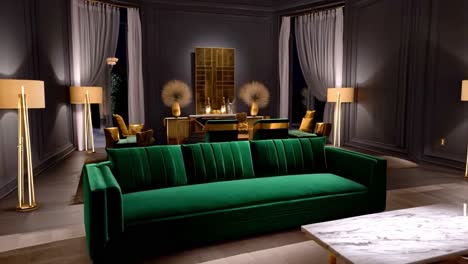 elegant living room interior