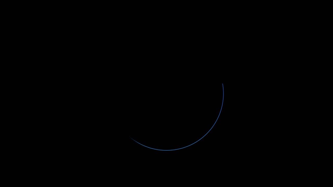 Loading digital wheel glowing circle flow circle background technology and buffering symbol or icon