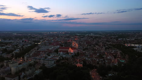 Aerial-view-from-Augsburg,-Germany-with-the-Basilica-of-SS