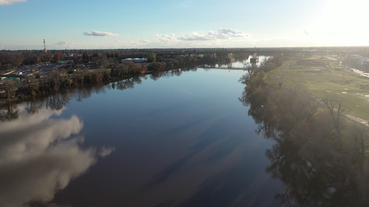 Sacramento River luftfoto - Californien