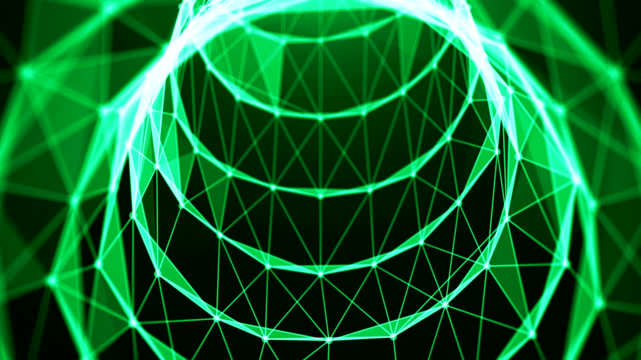 Journey in data tunnel. Speed motion inside fibre optic cable. Abstract background