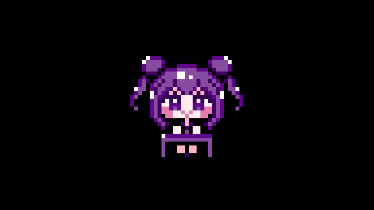 Pixel girl 04 sit at a desk Looping animation. 1080p (7).mov