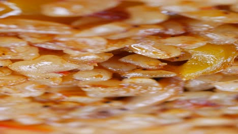 close up view of cooked rice