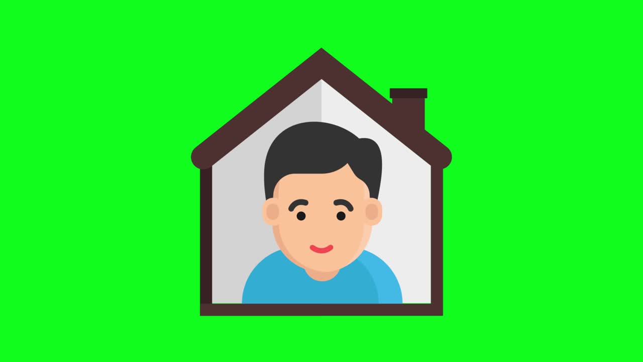 green screen, corona virus ,  stay home