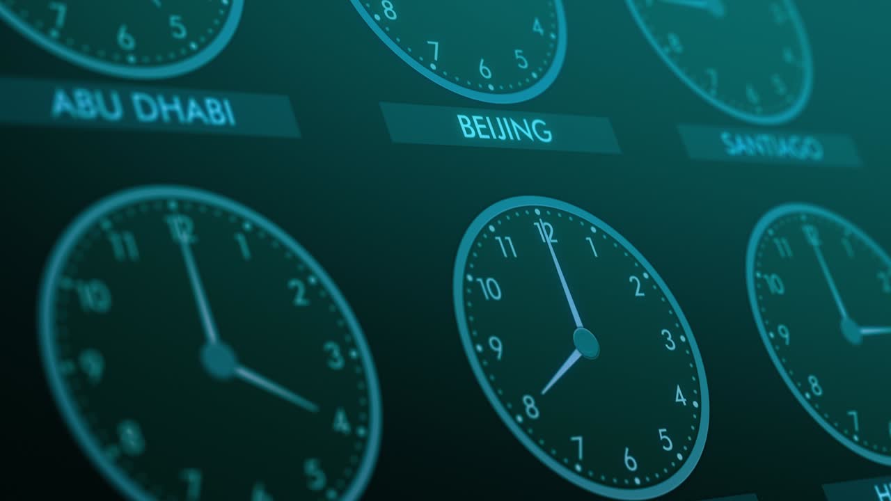relojes de zona horaria