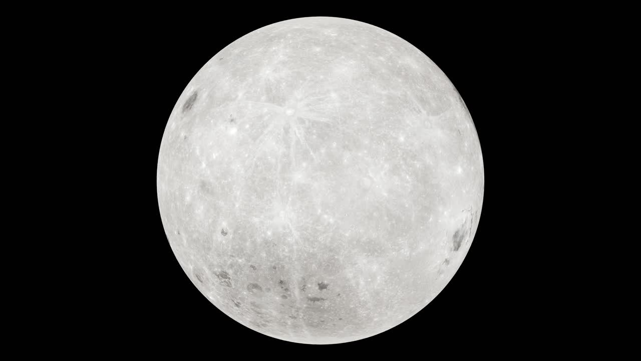 Full Moon night sky Seamless Looping Spinning