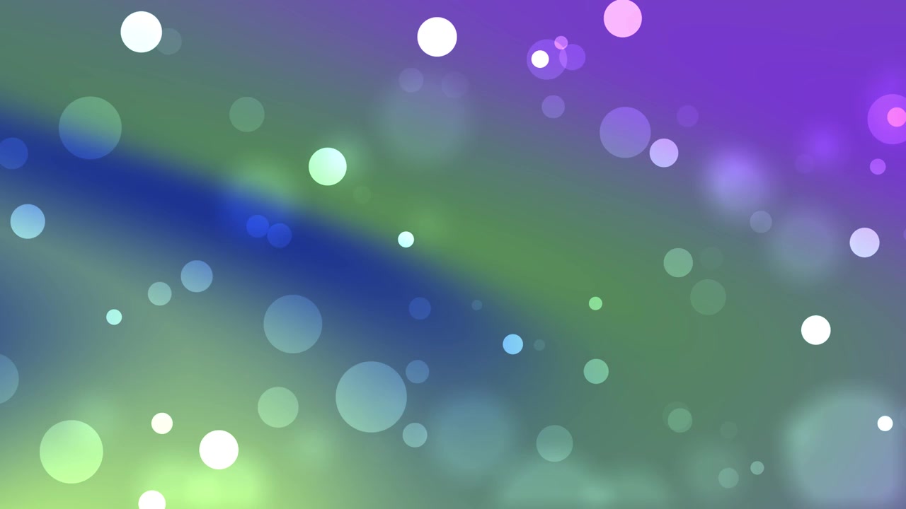 Luci Bokeh Tenui che Fluttuano su uno Sfondo Astratto Vibrante