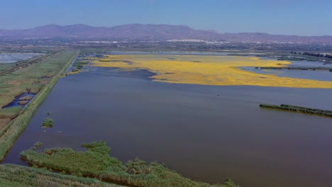 Vista-Aérea-De-Los-Lagos-Naturales-Españoles-Panta-De