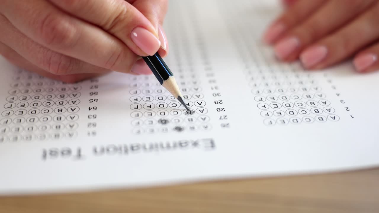 Completing an Examination Test