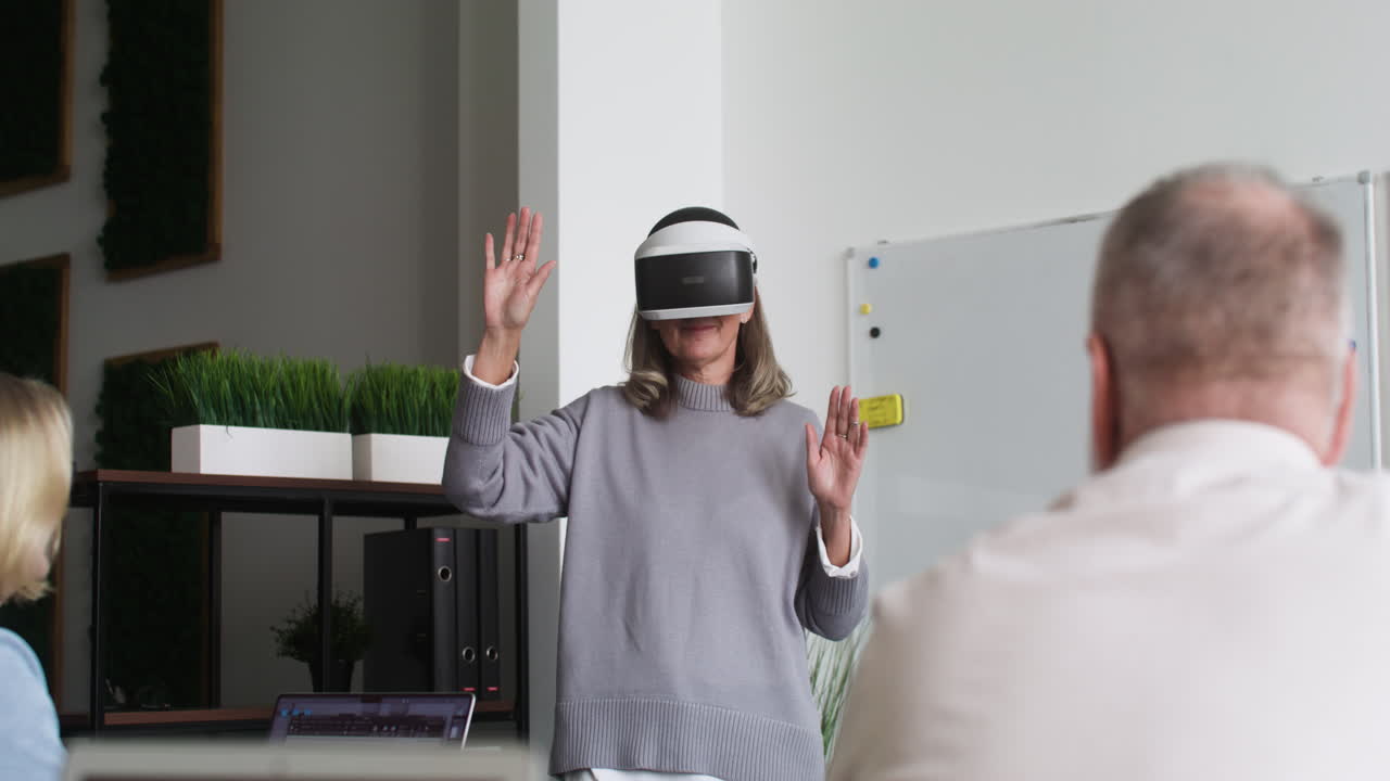 Male teacher explaining in classroom