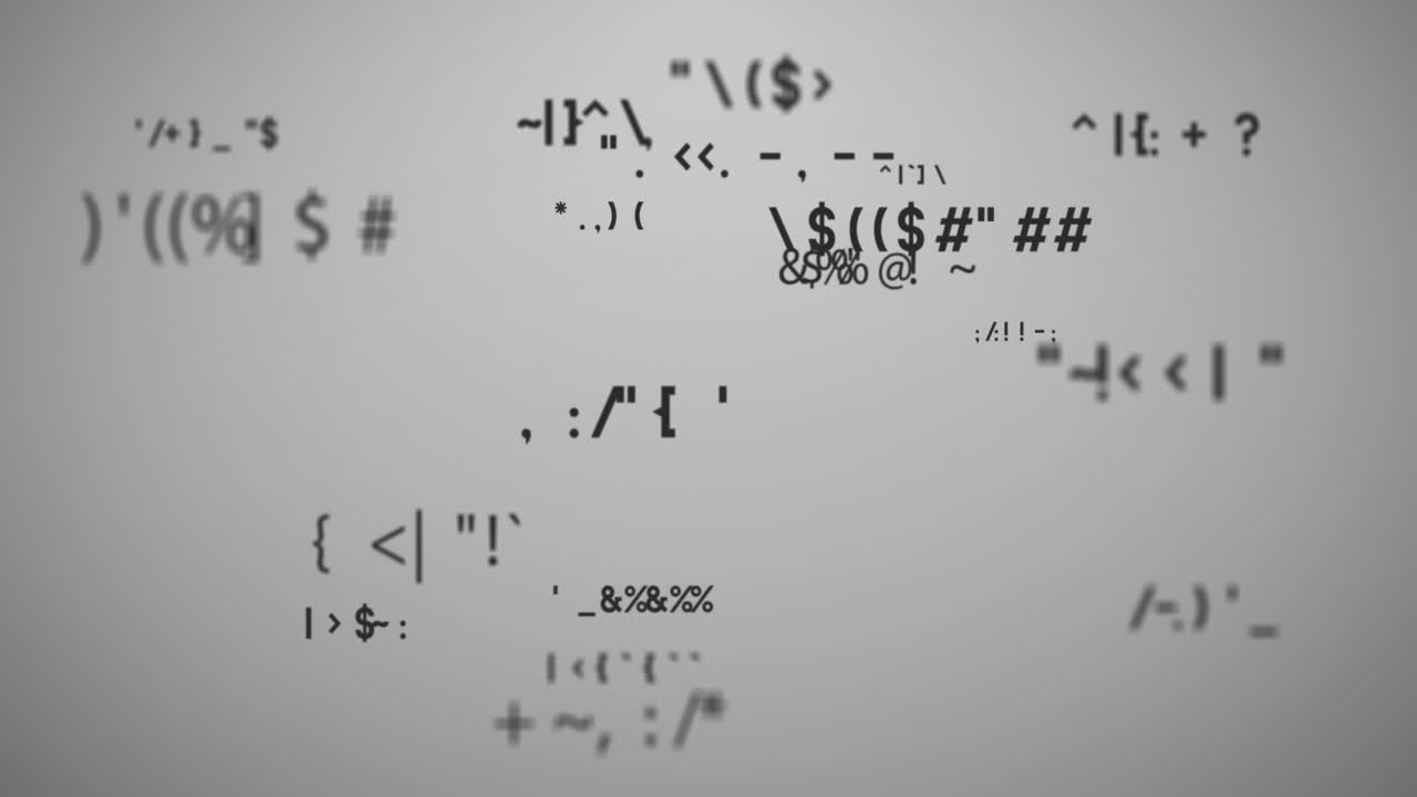 símbolos múltiples que cambian contra un fondo gris