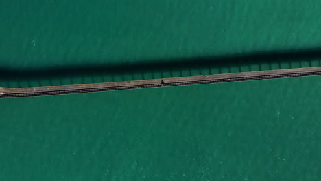 personas caminando en un largo muelle, bahía de tolaga, nueva zelanda