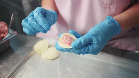 making dumplings