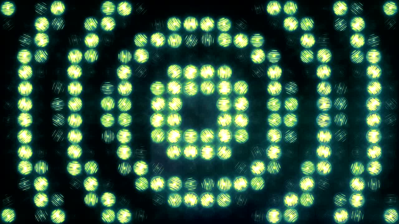 parpadeo circular de la pared de luz, bucle.