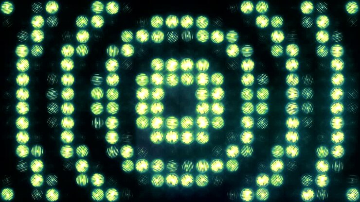 Circular flashing of the wall of light, loop.