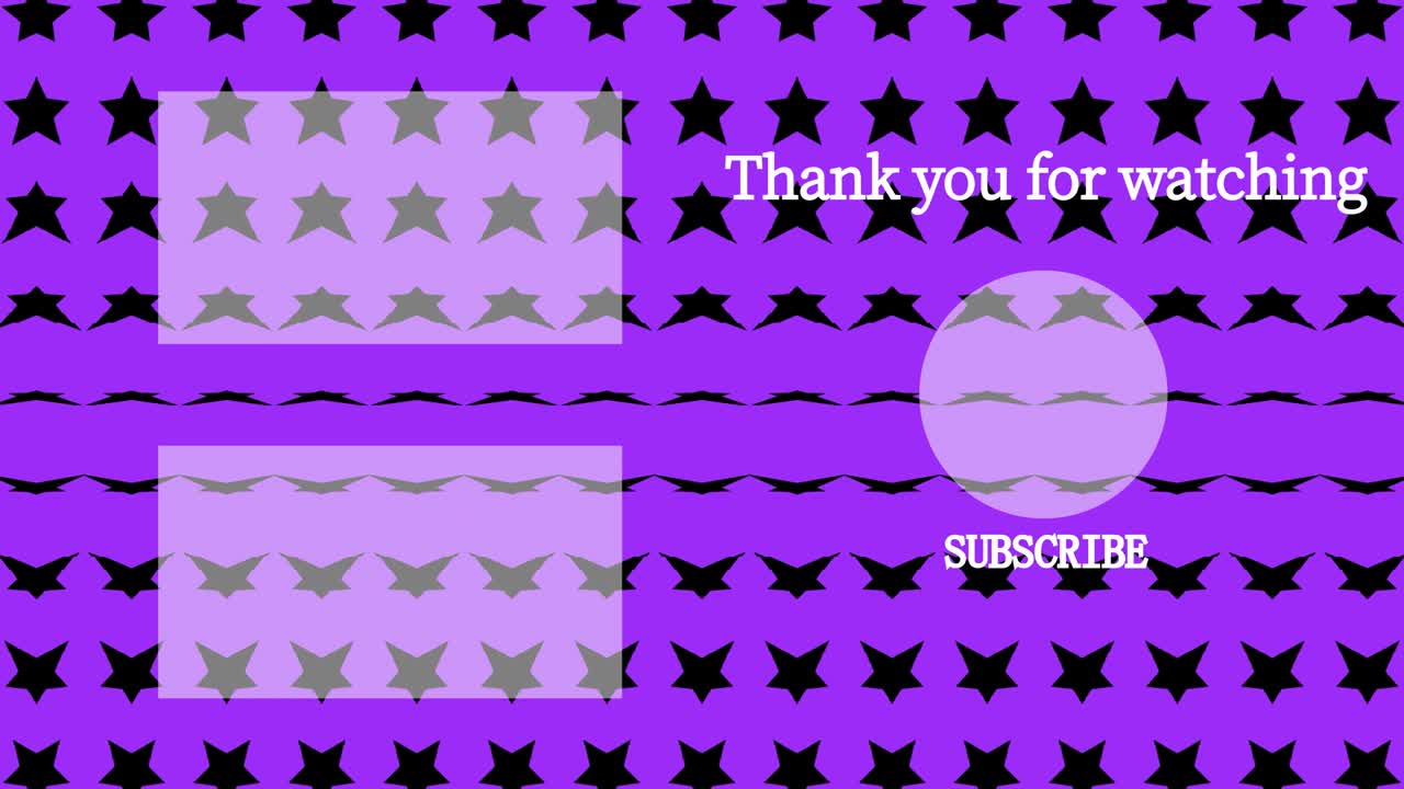 스타 웨이브 엔드 카드 엔딩 스크린 모션 그래픽