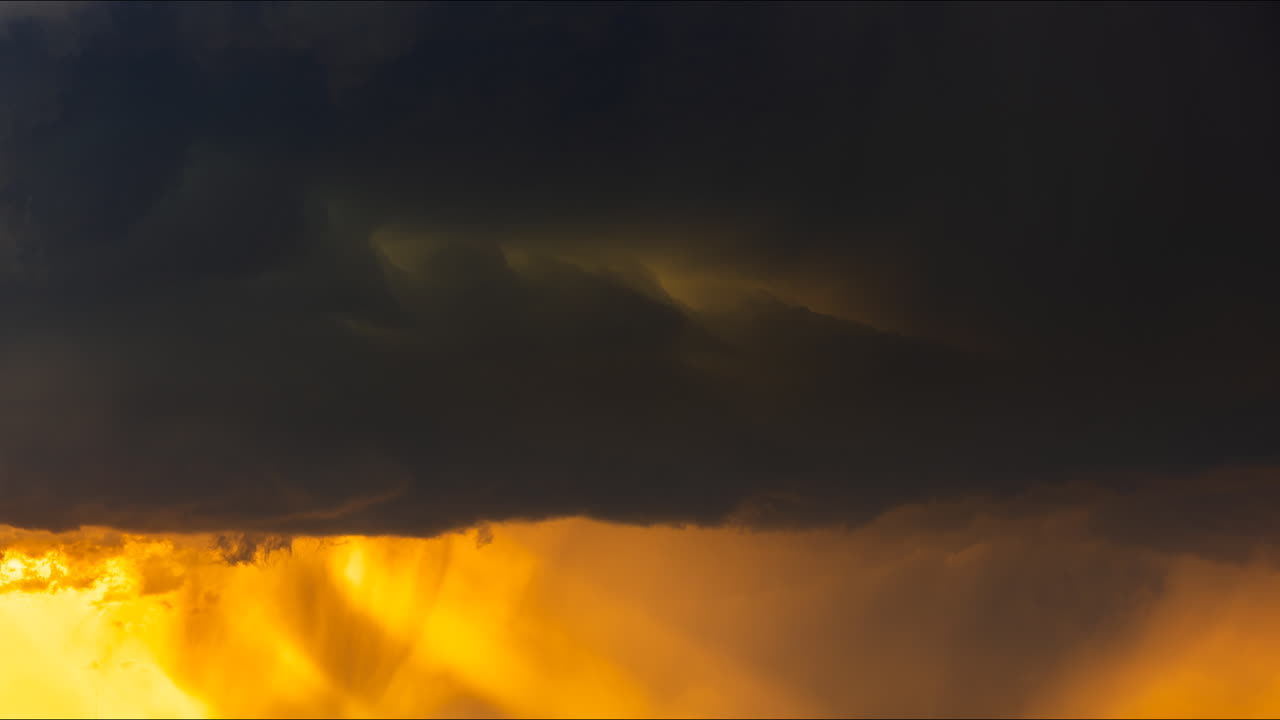 Dramatic Storm Clouds at Golden Hour