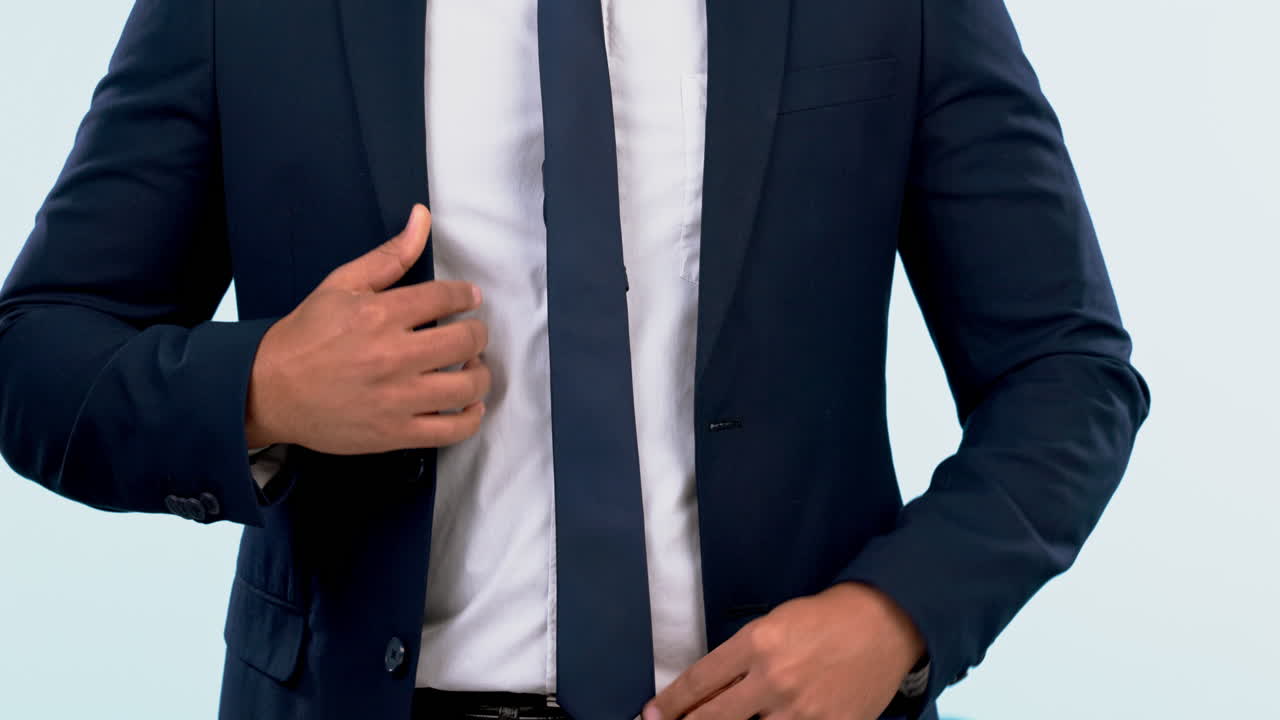 패션, 슈트 및 무기는 사업가와 교차