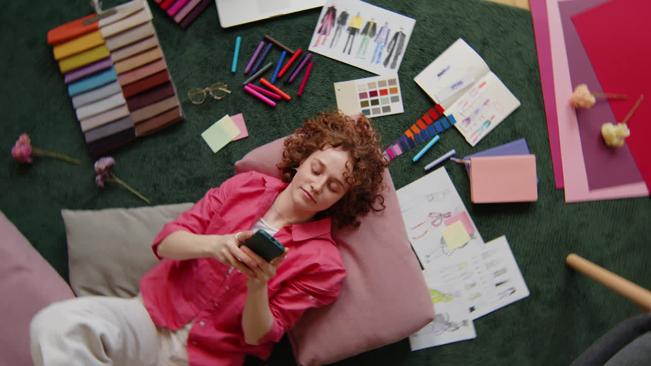 Fashion Designer Working From Home