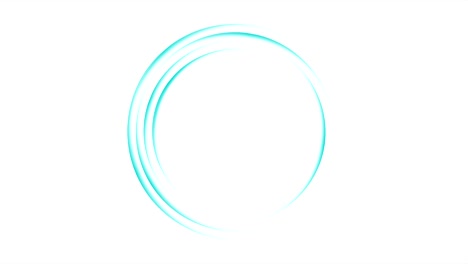 bright blue loading waiting rings video animation