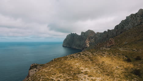 Palma-de-Mallorca-Majorca-Island,-natural-idyllic-Cala-Clara,-Sant-Vicenc,-near-Cap-Formentor