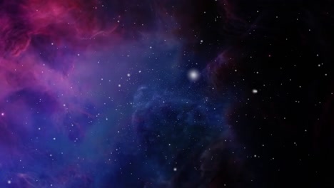 la formación de nubes nebulosas moviéndose en el universo vacío, espacio