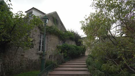 secret garden in district of montmartre in paris