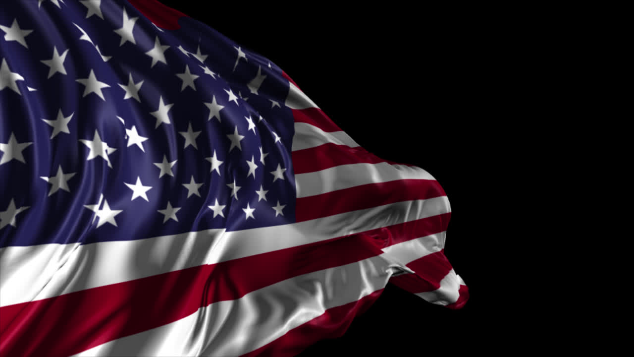 Ondeando la bandera americana