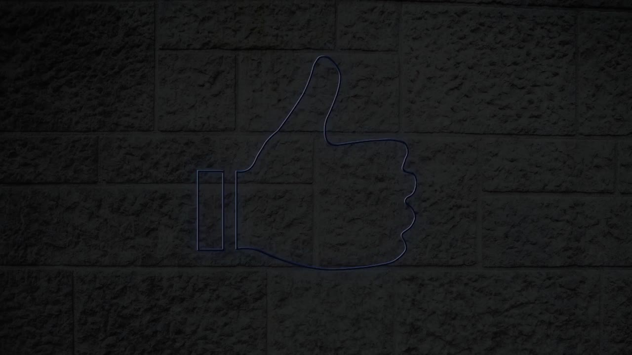 Heart neon sign on brick wall 4k