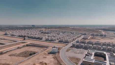 aerial view of bahria housing development in karachi