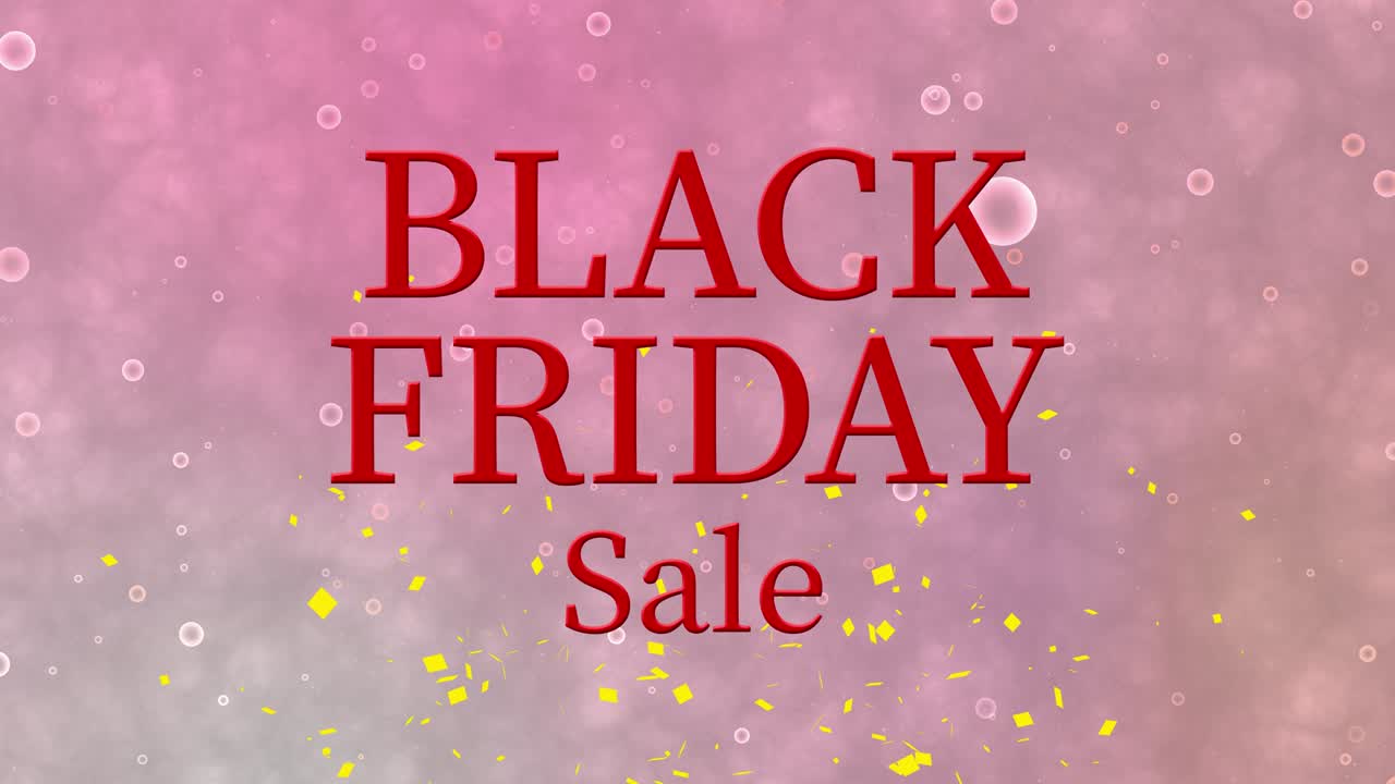 BLACK FRIDAY event text animation motion graphics