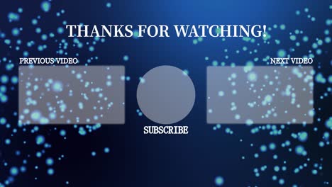 luminous floating point end card ending screen motion graphics