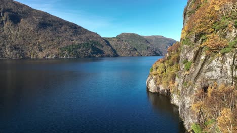 Veafjorden-fjord-and-Stanghelle-revealed-from-Hetteneset-mountain,-aerial,-Norway