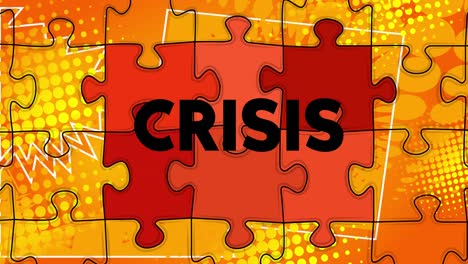 piezas del rompecabezas, elementos que se conectan en orden con la crisis del texto.