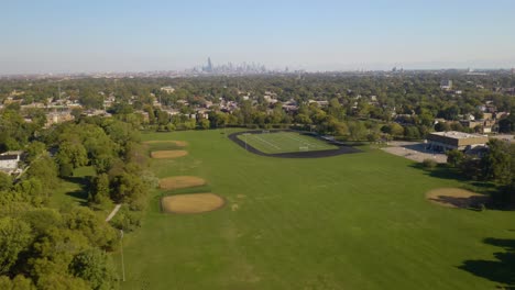 aerial view of ogden park in englewood