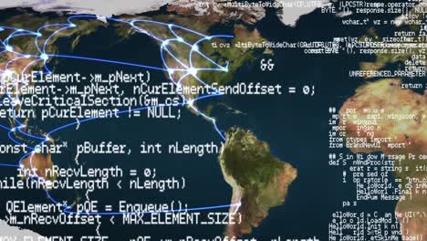 códigos del mapa mundial y de la interfaz