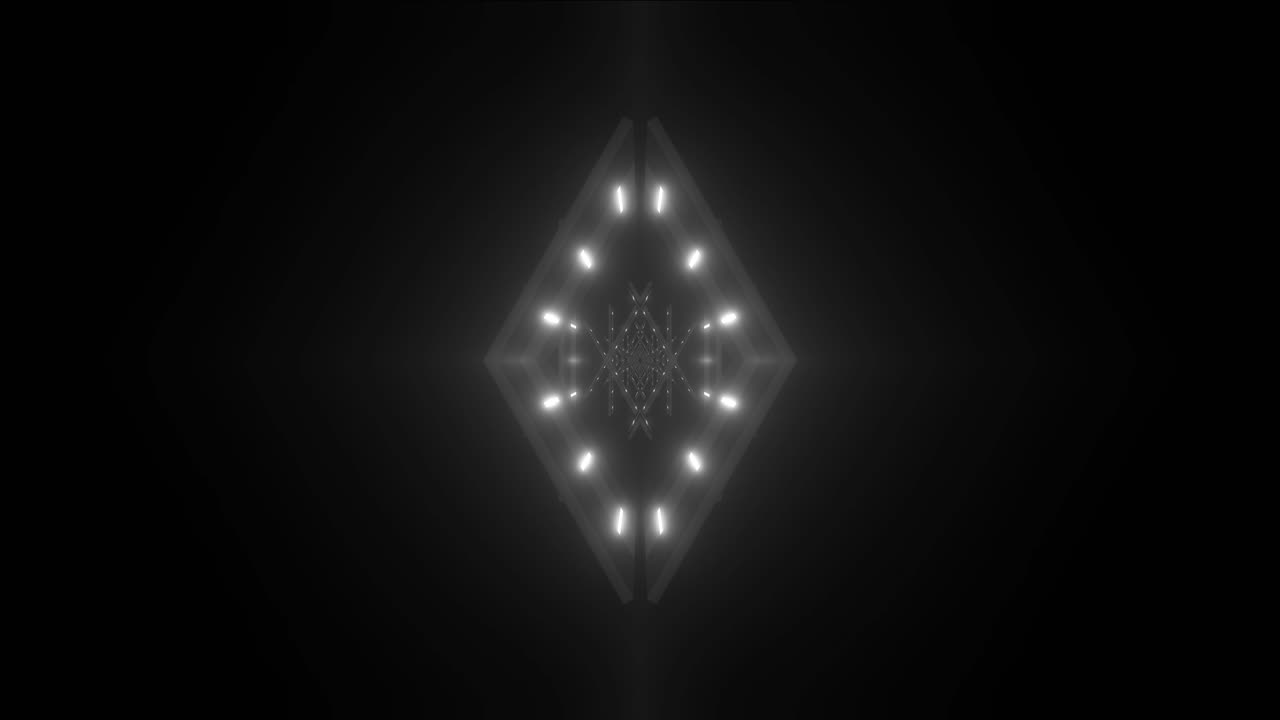 Abstract Tunnel futuristico con luce incandescente