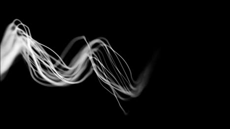 rayas de neón abstractas bailan a través del marco.