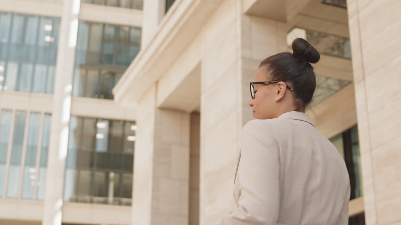 Attractive Businesswoman in Urban Environment
